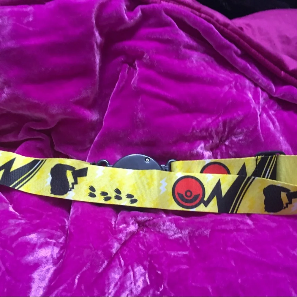 Pokémon Yellow and Red Kids Belt with Poké Ball Buckle